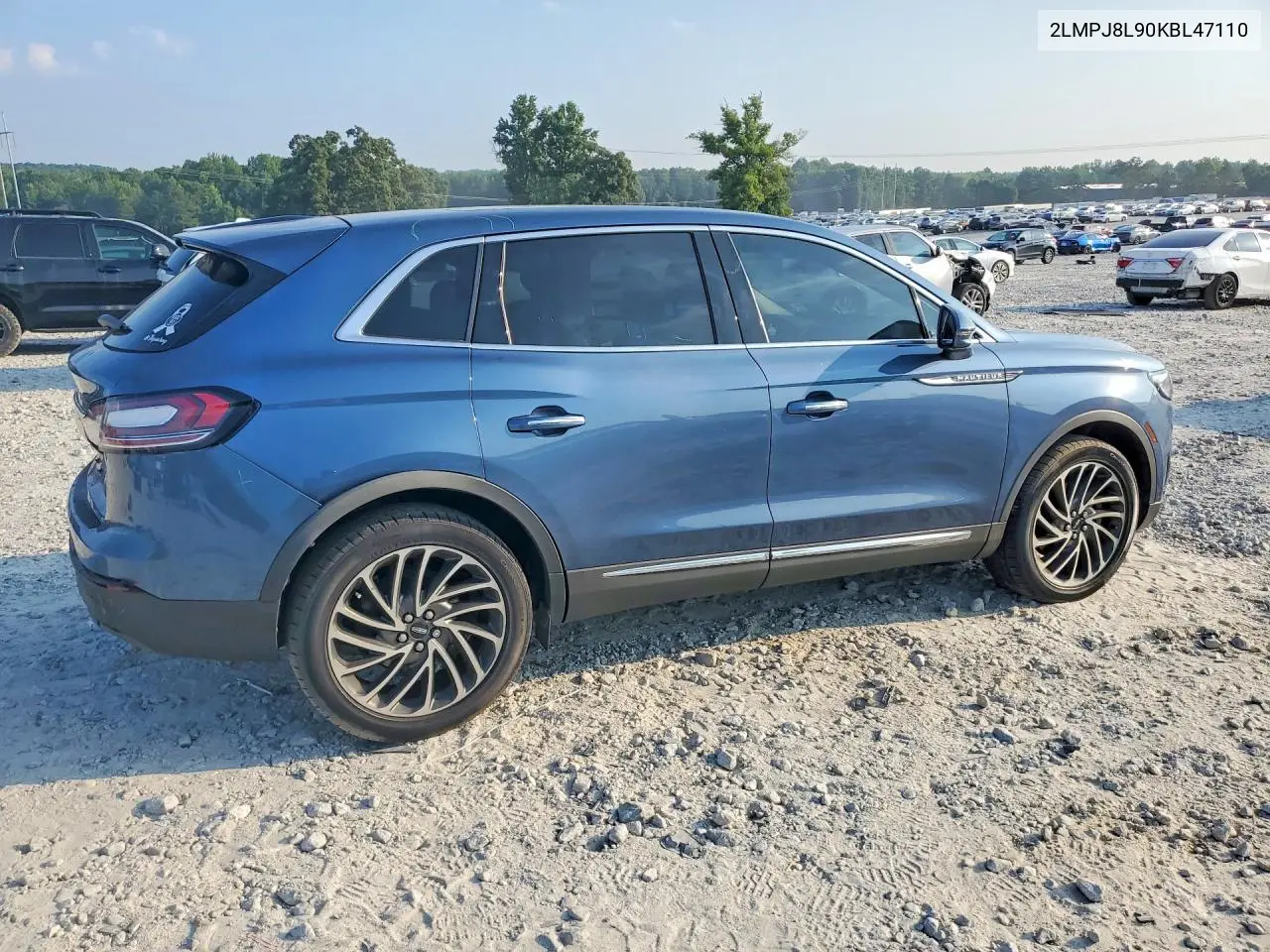 2019 Lincoln Nautilus Reserve VIN: 2LMPJ8L90KBL47110 Lot: 59655316
