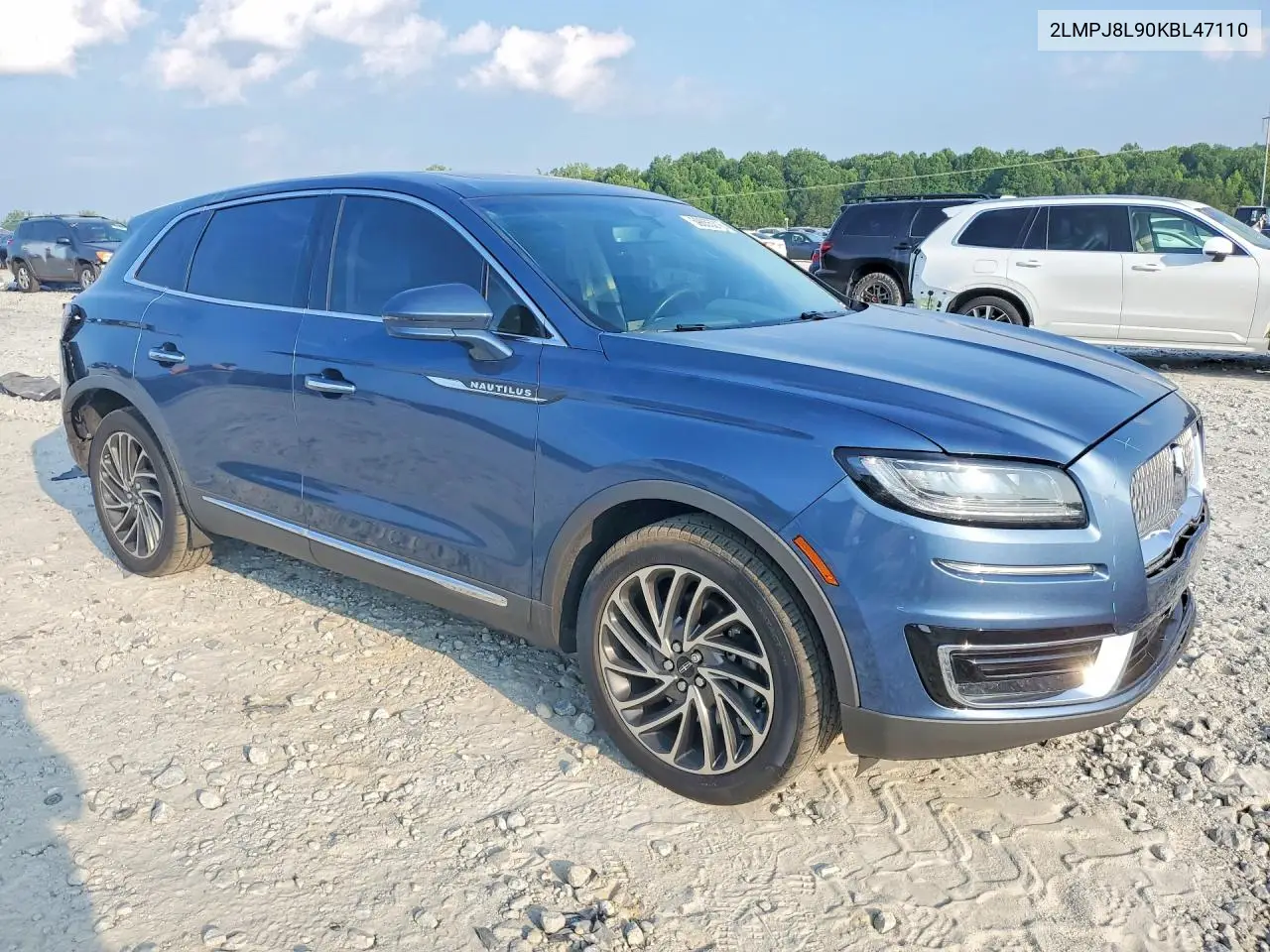 2019 Lincoln Nautilus Reserve VIN: 2LMPJ8L90KBL47110 Lot: 59655316