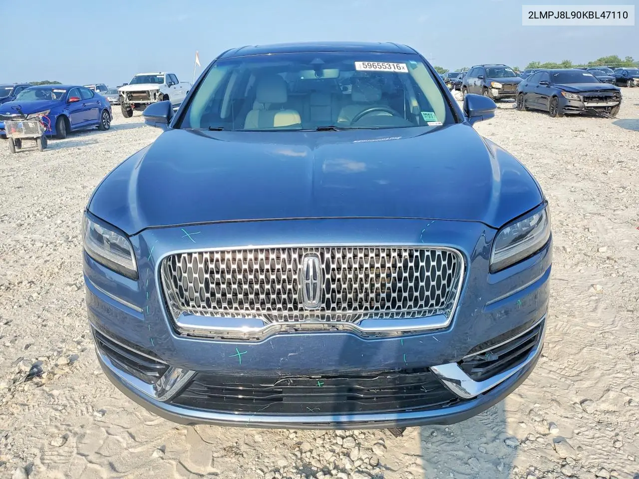2019 Lincoln Nautilus Reserve VIN: 2LMPJ8L90KBL47110 Lot: 59655316