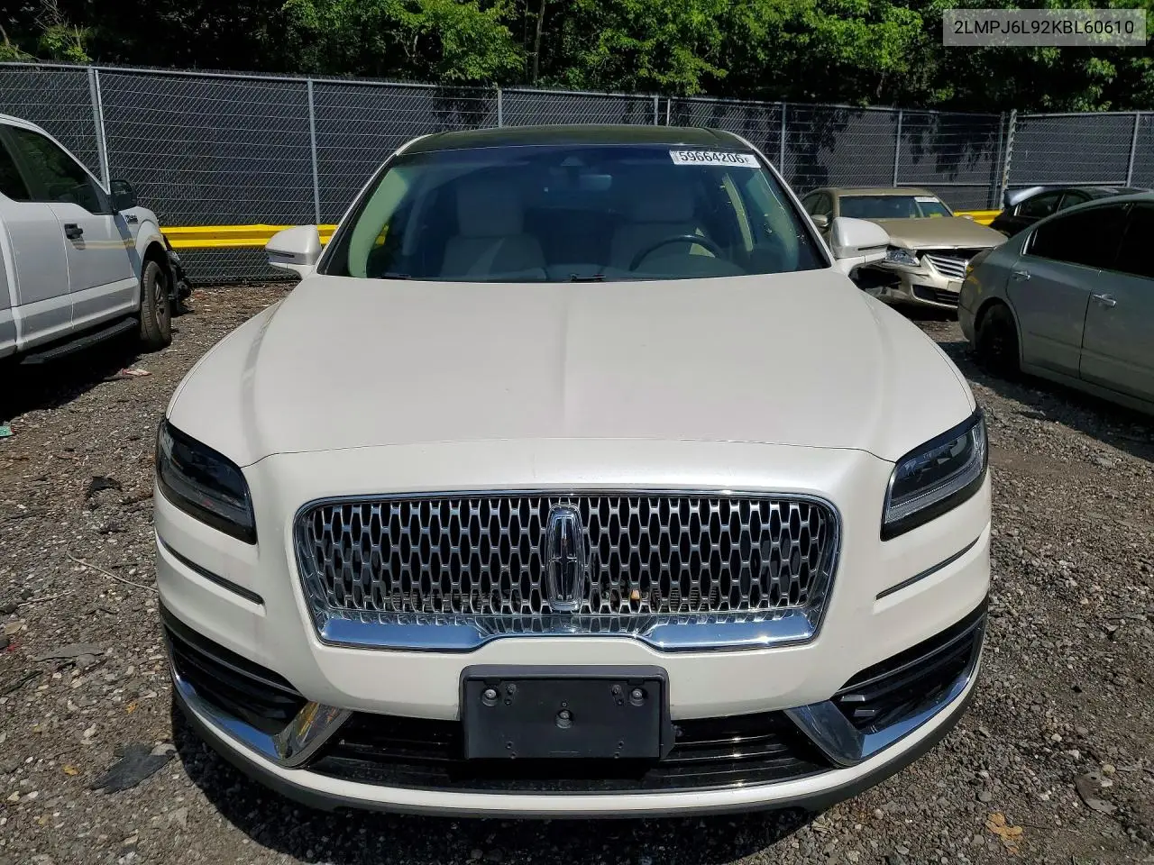 2019 Lincoln Nautilus Reserve VIN: 2LMPJ6L92KBL60610 Lot: 59664206