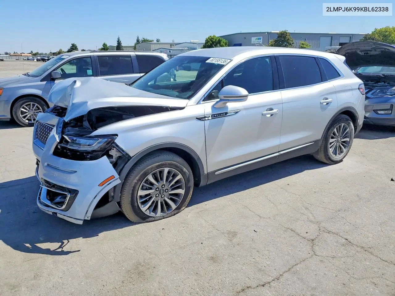 2019 Lincoln Nautilus Select VIN: 2LMPJ6K99KBL62338 Lot: 60188136