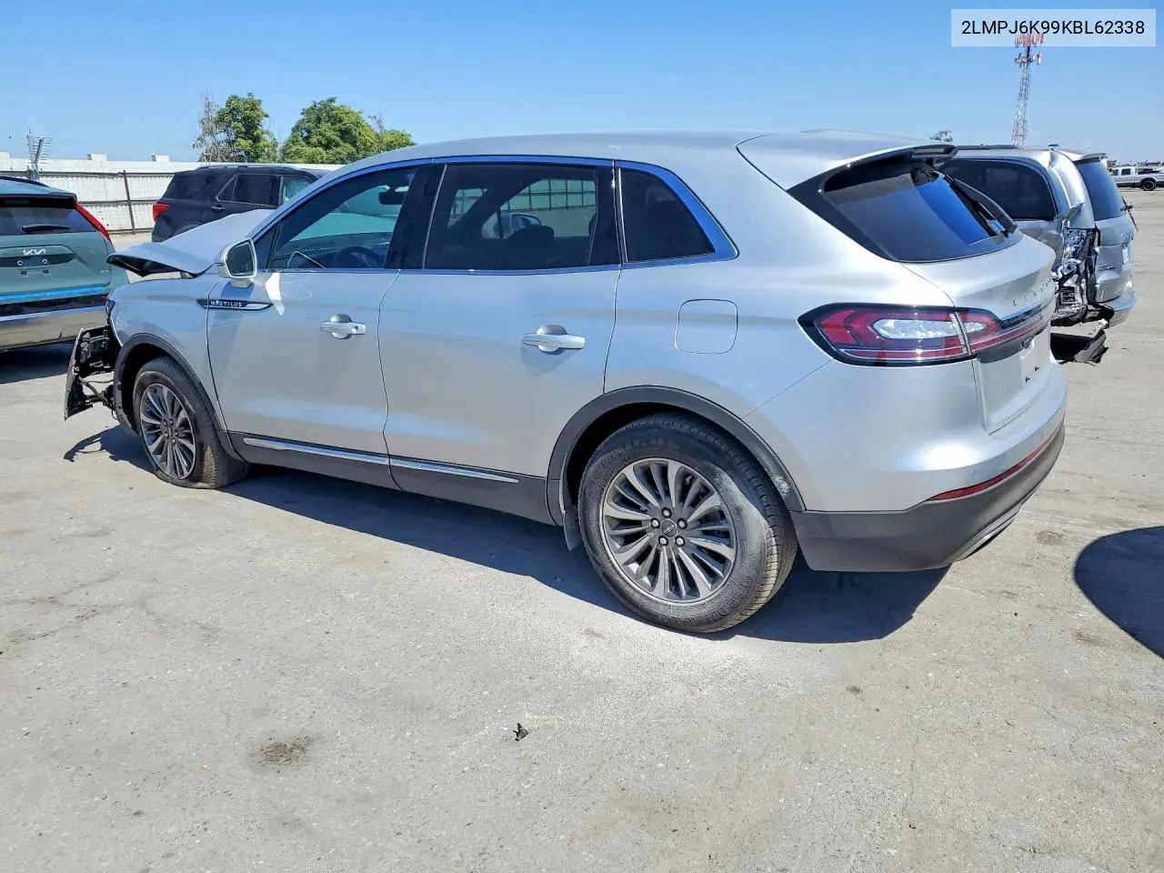 2019 Lincoln Nautilus Select VIN: 2LMPJ6K99KBL62338 Lot: 60188136