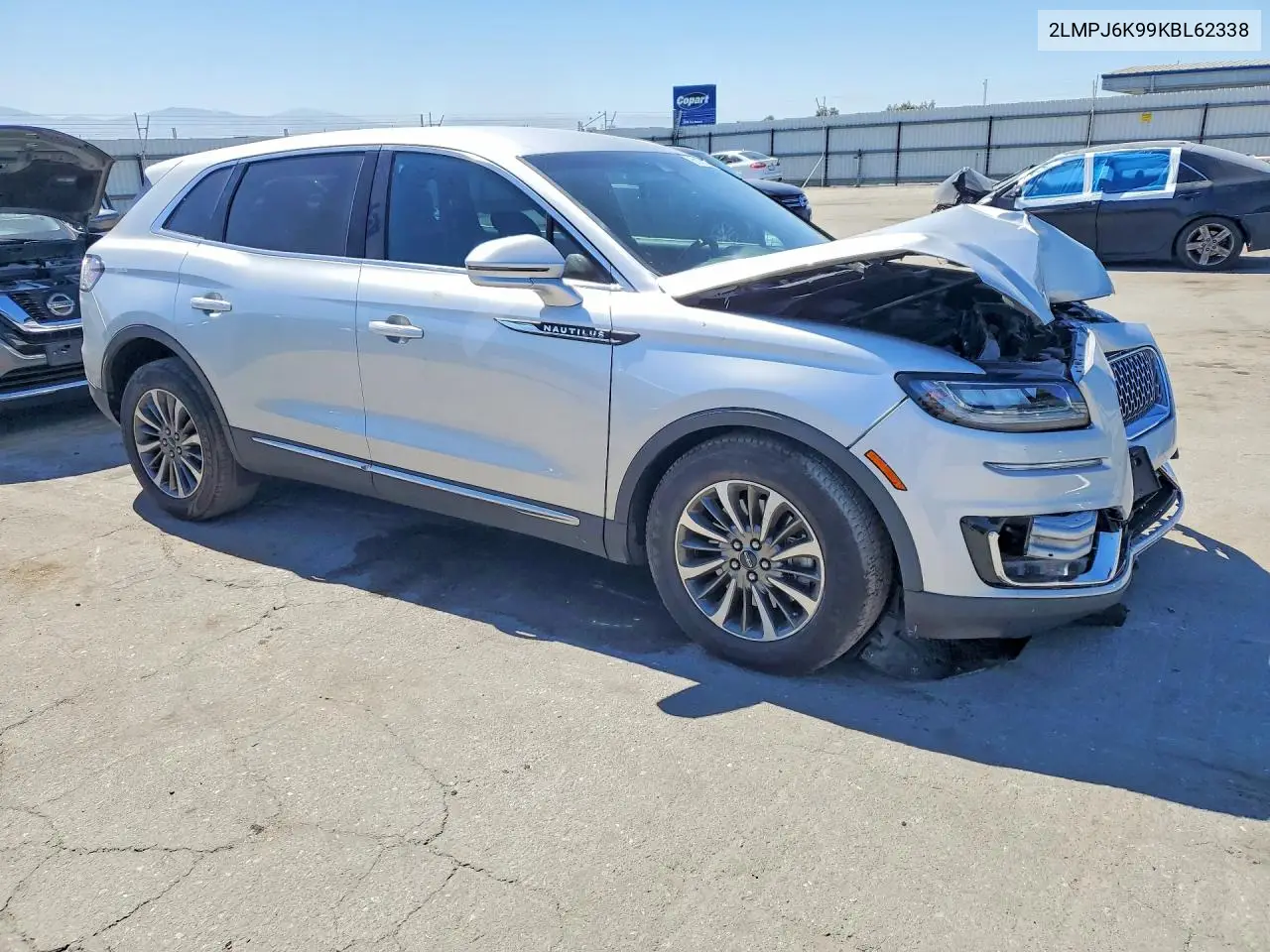 2019 Lincoln Nautilus Select VIN: 2LMPJ6K99KBL62338 Lot: 60188136