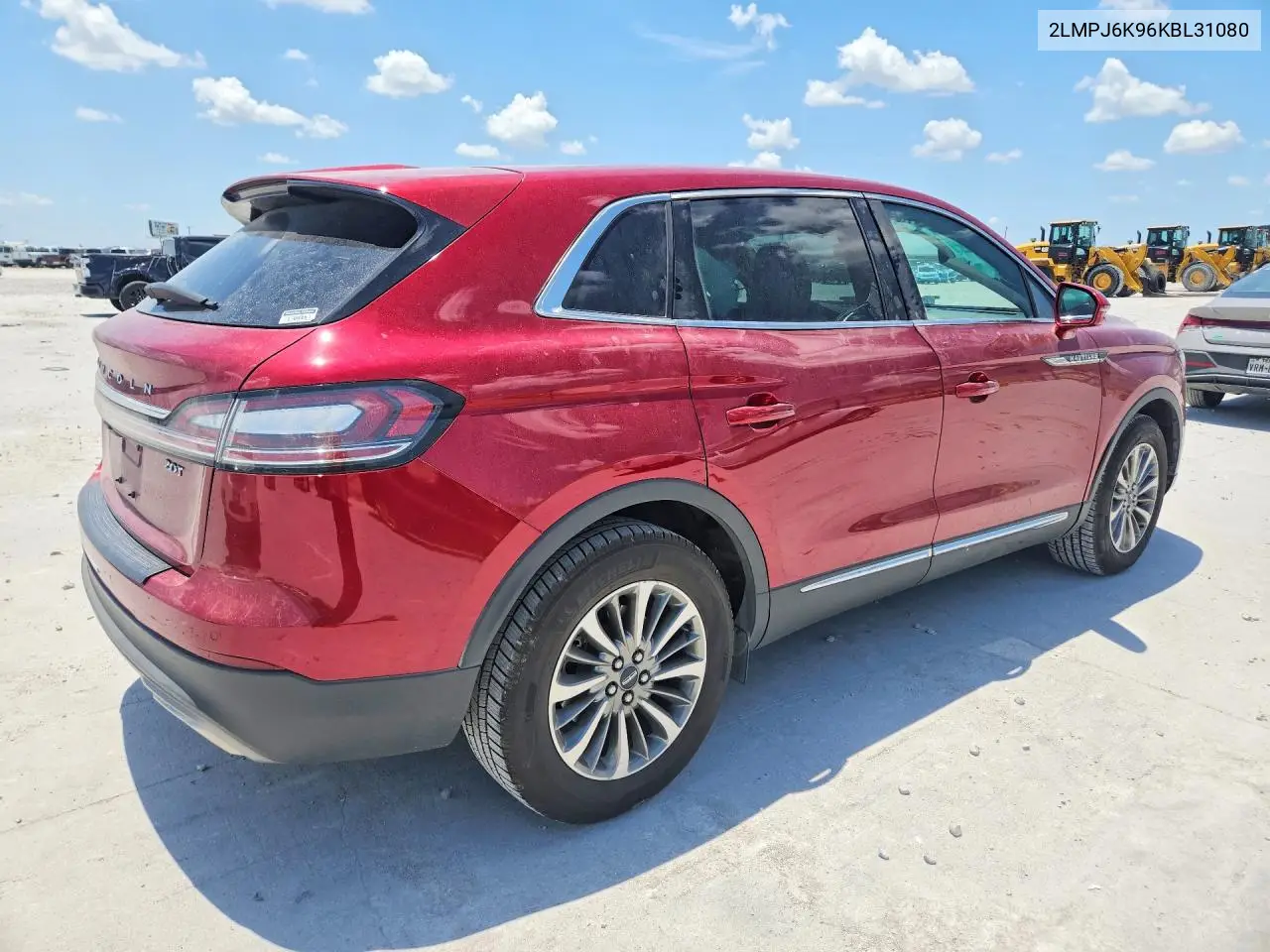 2019 Lincoln Nautilus Select VIN: 2LMPJ6K96KBL31080 Lot: 60420006