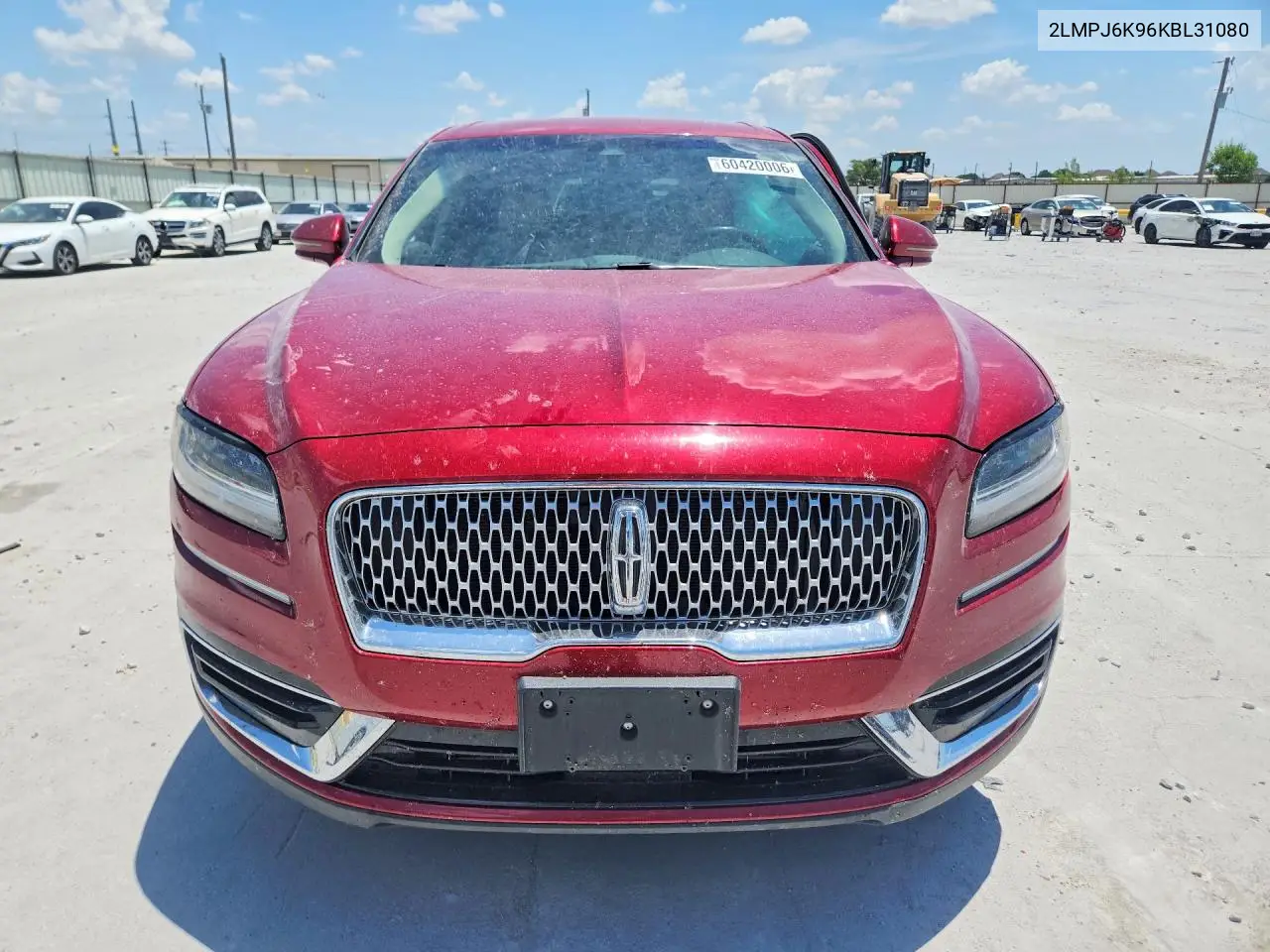 2019 Lincoln Nautilus Select VIN: 2LMPJ6K96KBL31080 Lot: 60420006