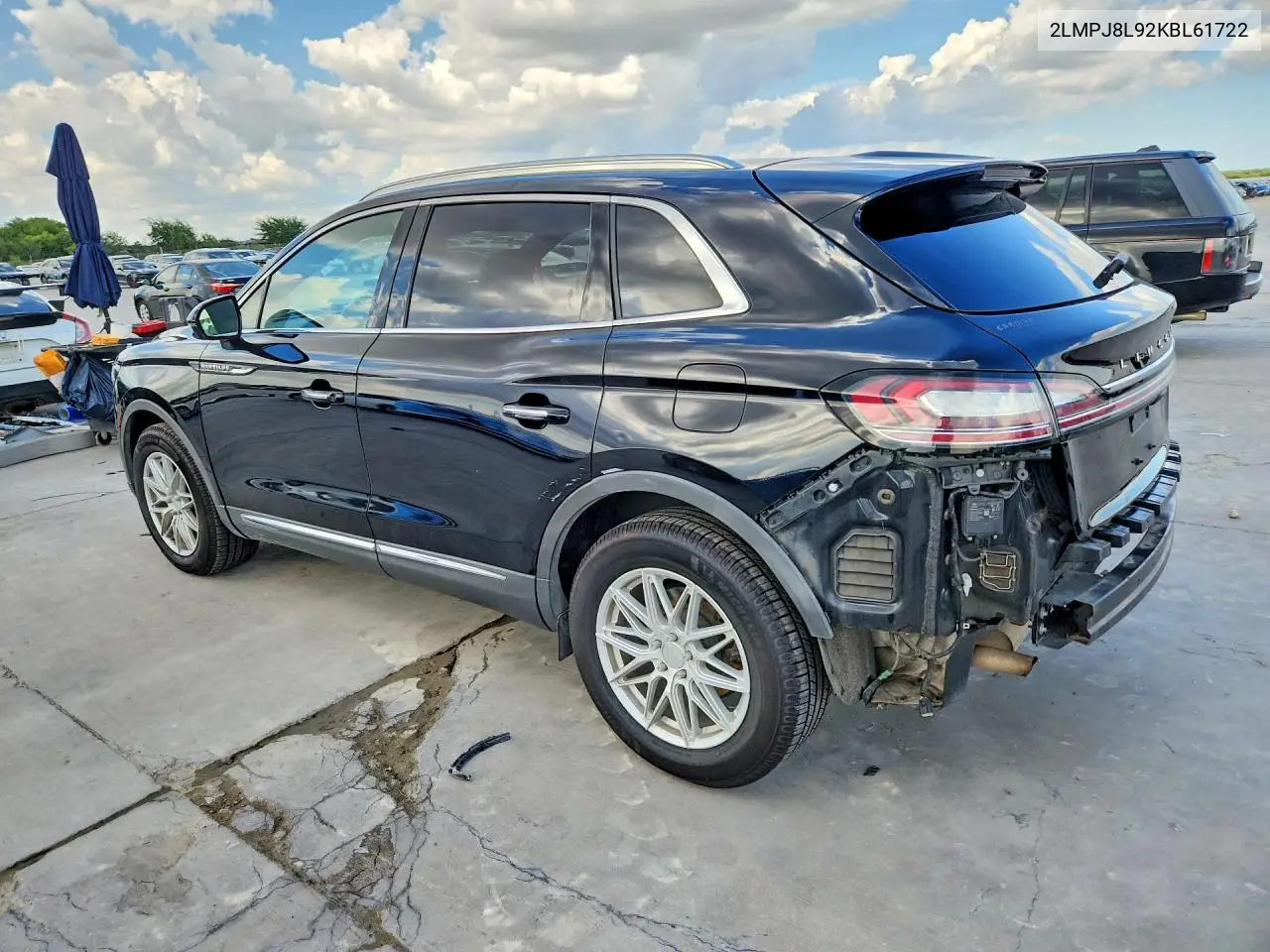 2019 Lincoln Nautilus Reserve VIN: 2LMPJ8L92KBL61722 Lot: 60609986
