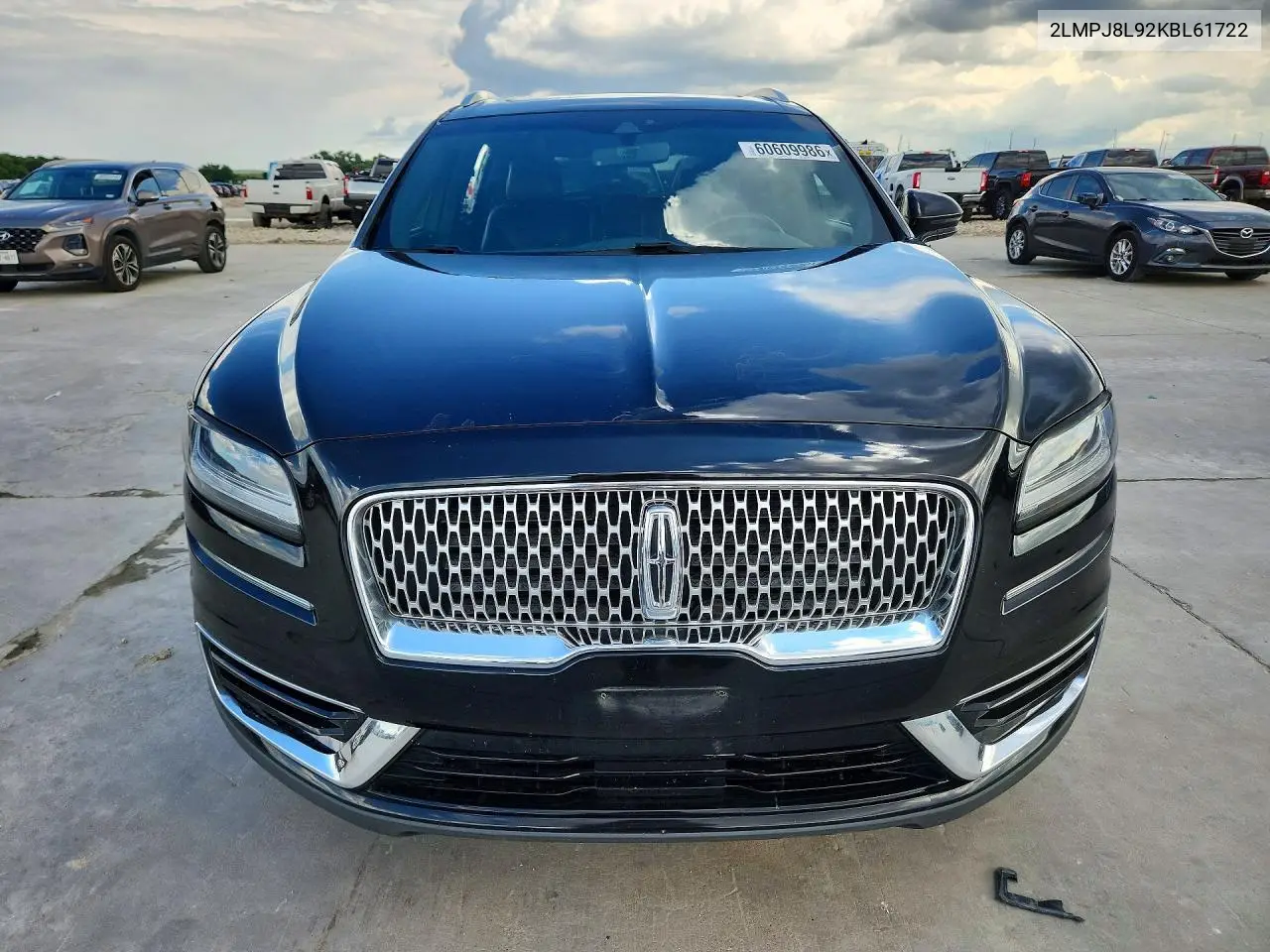 2019 Lincoln Nautilus Reserve VIN: 2LMPJ8L92KBL61722 Lot: 60609986