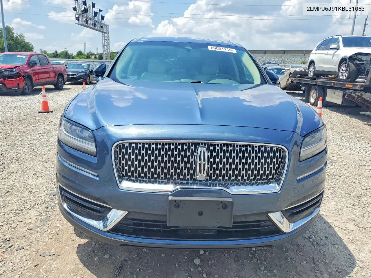 2019 Lincoln Nautilus VIN: 2LMPJ6J91KBL31053 Lot: 60651116