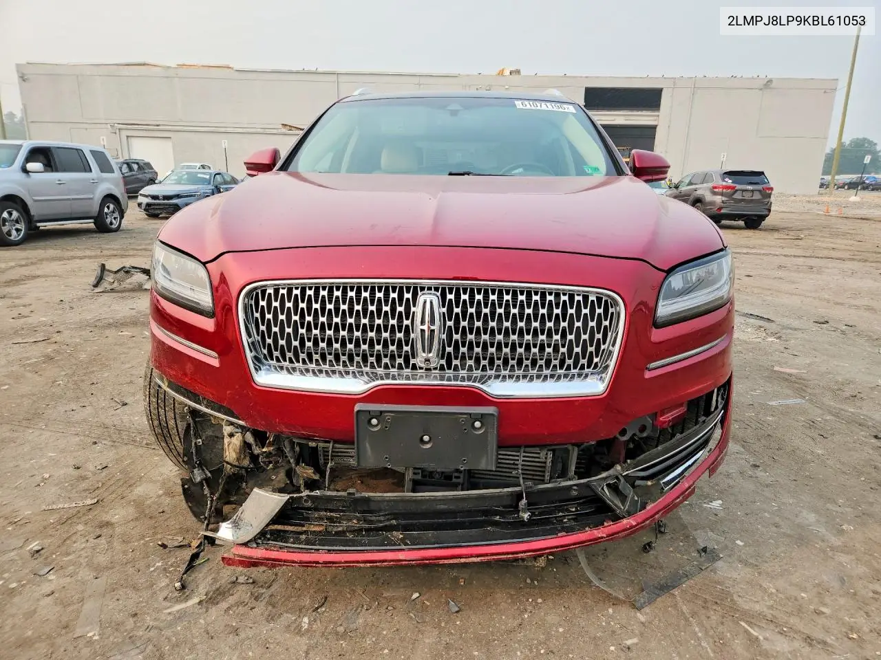 2019 Lincoln Nautilus Reserve VIN: 2LMPJ8LP9KBL61053 Lot: 61071196