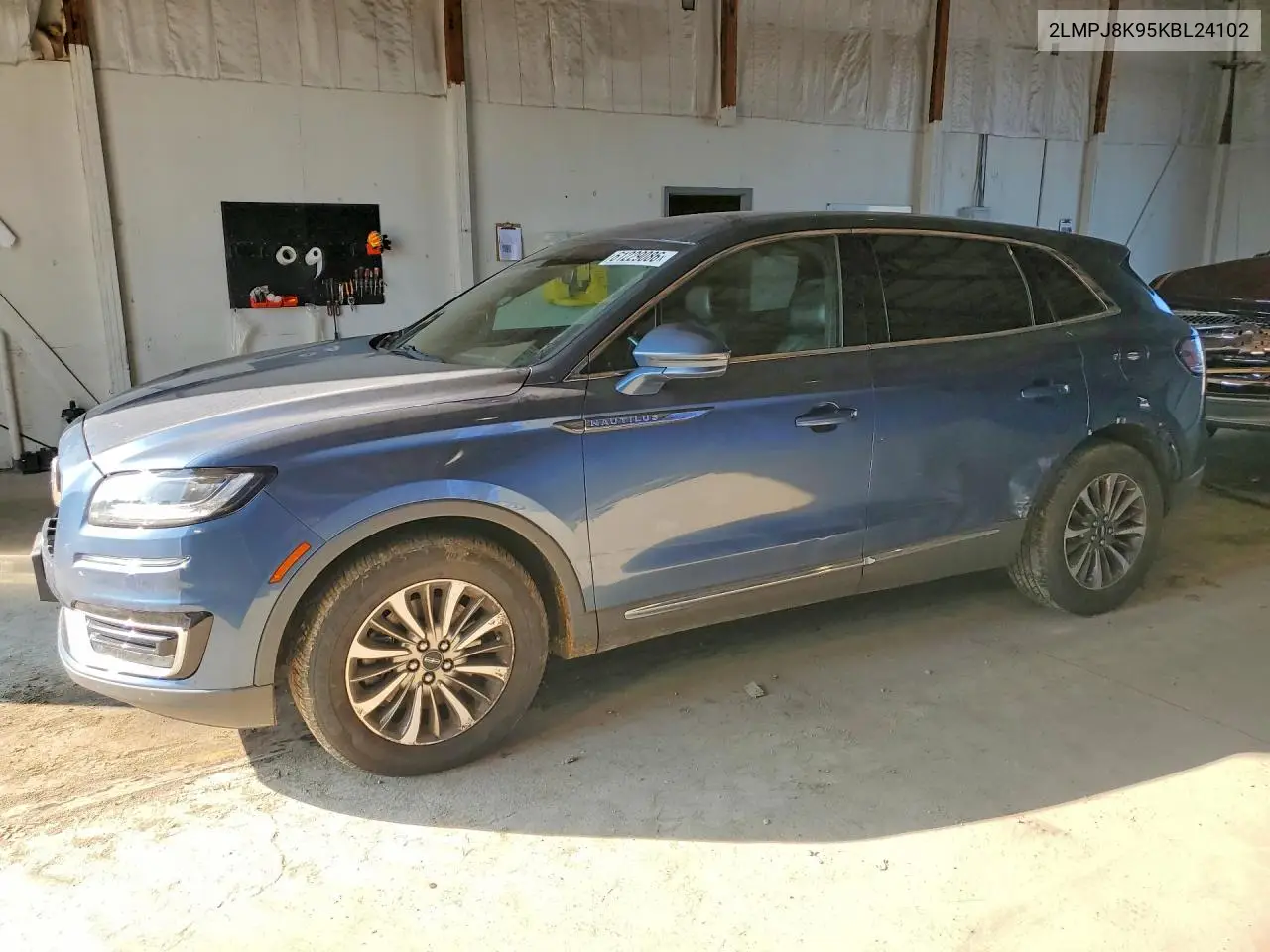 2019 Lincoln Nautilus Select VIN: 2LMPJ8K95KBL24102 Lot: 61229086