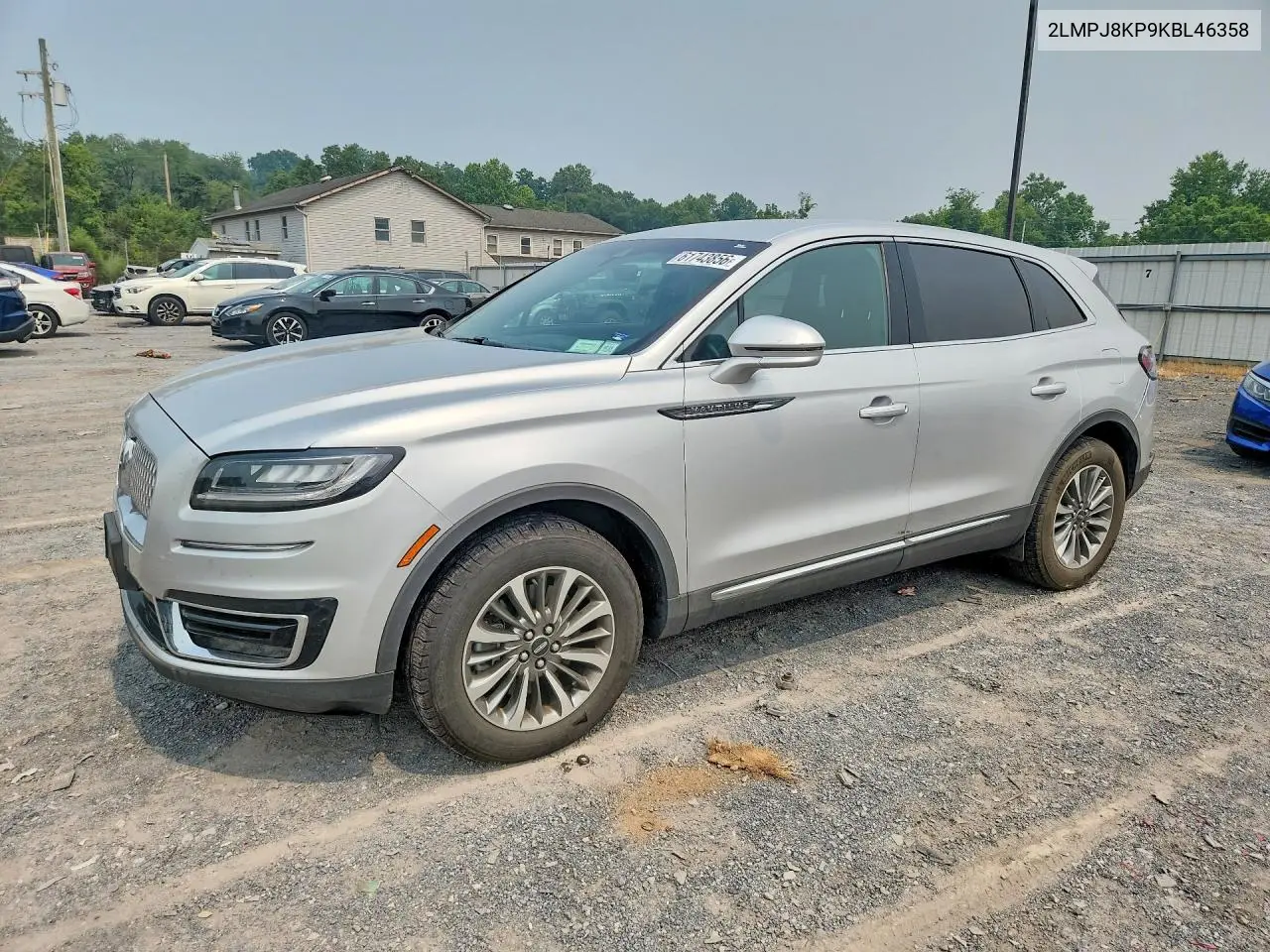 2019 Lincoln Nautilus Select VIN: 2LMPJ8KP9KBL46358 Lot: 61743856