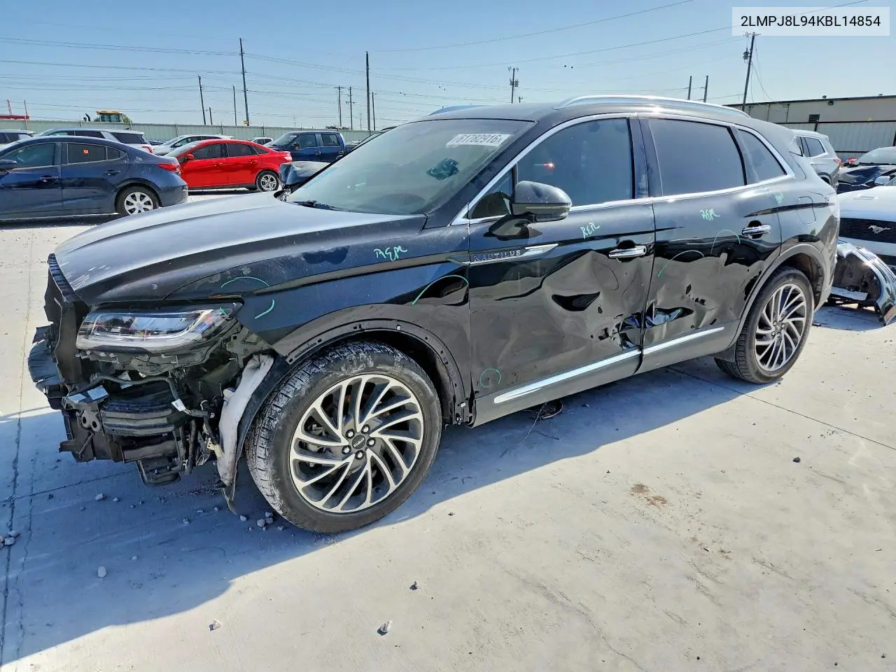 2019 Lincoln Nautilus Reserve VIN: 2LMPJ8L94KBL14854 Lot: 61782916