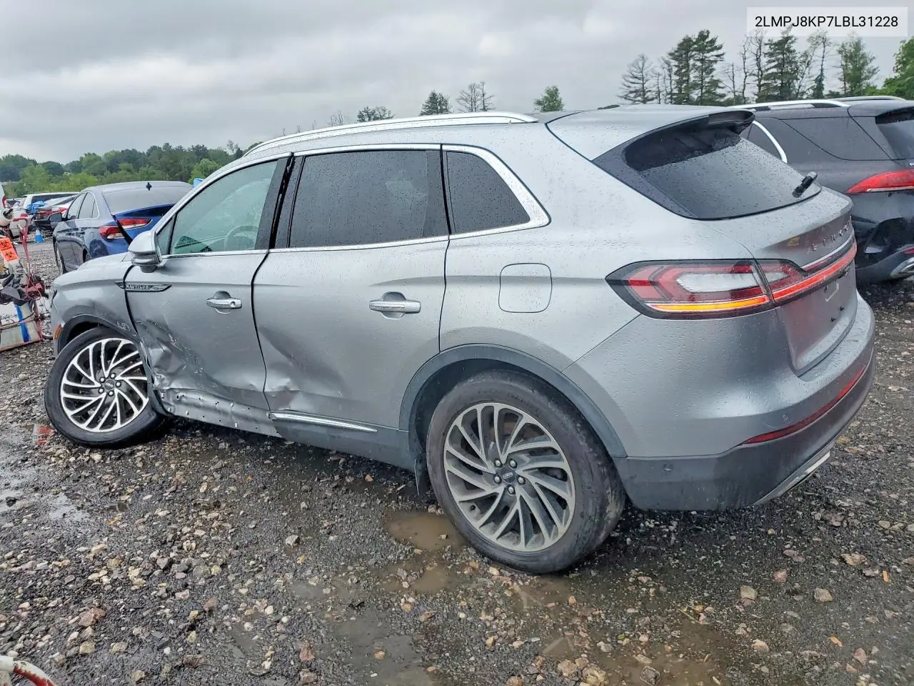 2020 Lincoln Nautilus Reserve VIN: 2LMPJ8KP7LBL31228 Lot: 54222346