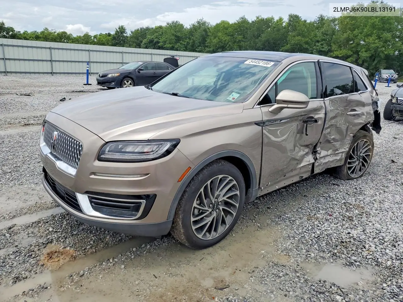 2020 Lincoln Nautilus Reserve VIN: 2LMPJ6K90LBL13191 Lot: 54452186