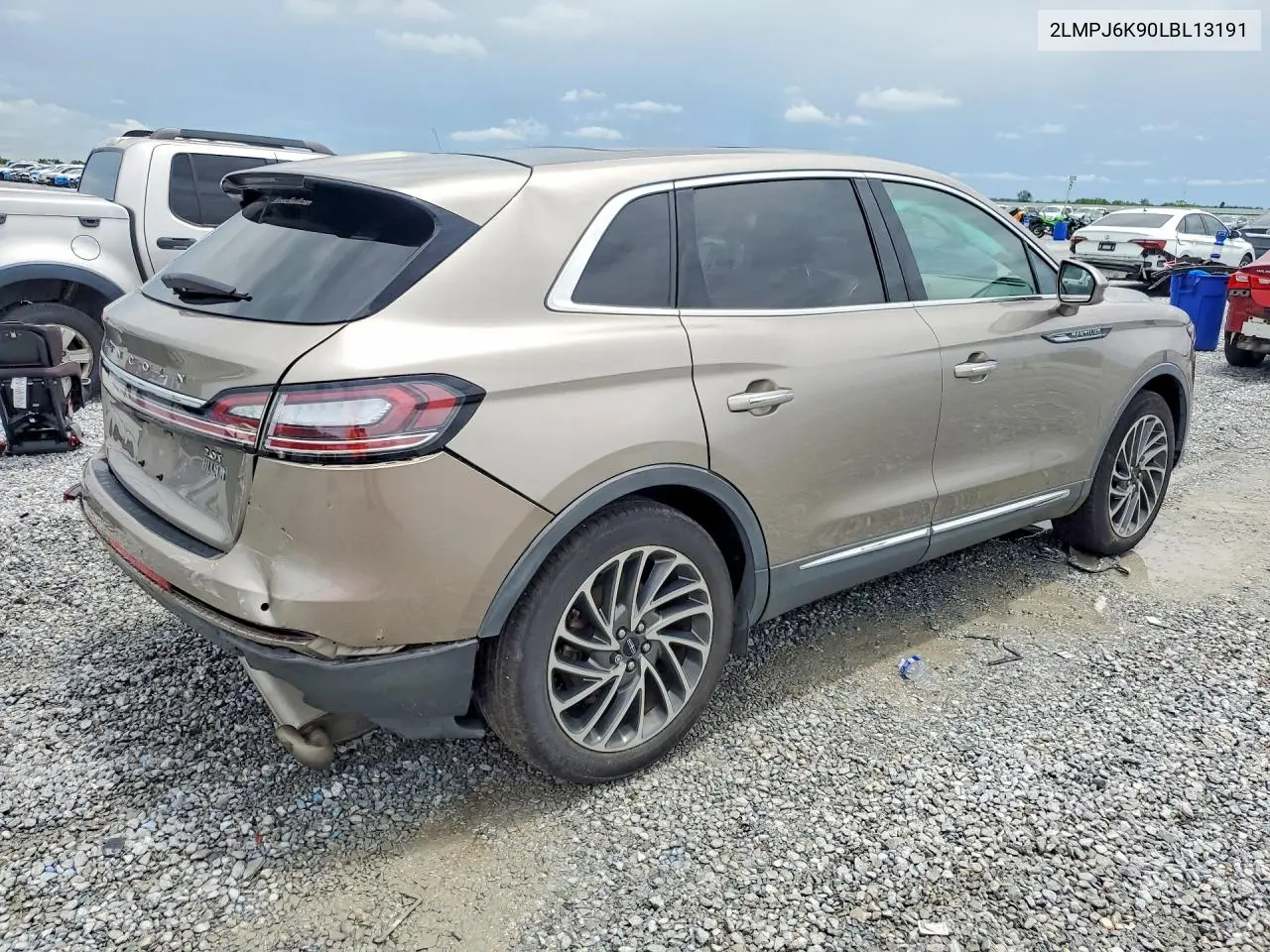 2020 Lincoln Nautilus Reserve VIN: 2LMPJ6K90LBL13191 Lot: 54452186