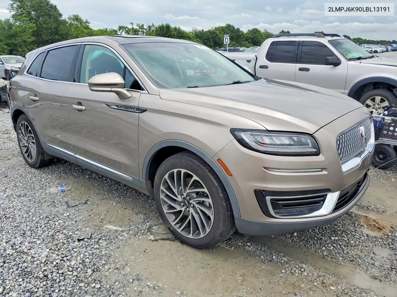 2020 Lincoln Nautilus Reserve VIN: 2LMPJ6K90LBL13191 Lot: 54452186