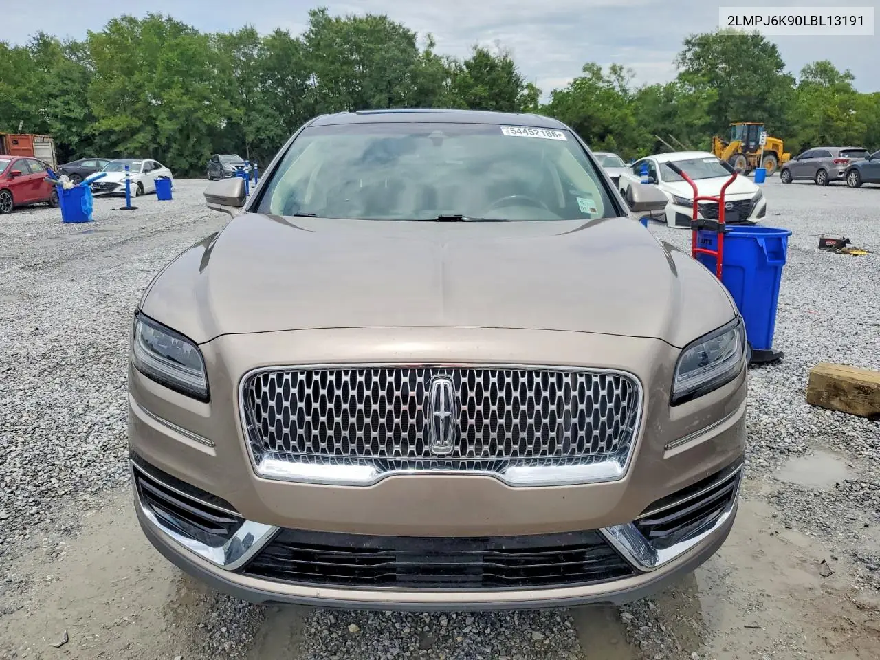 2020 Lincoln Nautilus Reserve VIN: 2LMPJ6K90LBL13191 Lot: 54452186