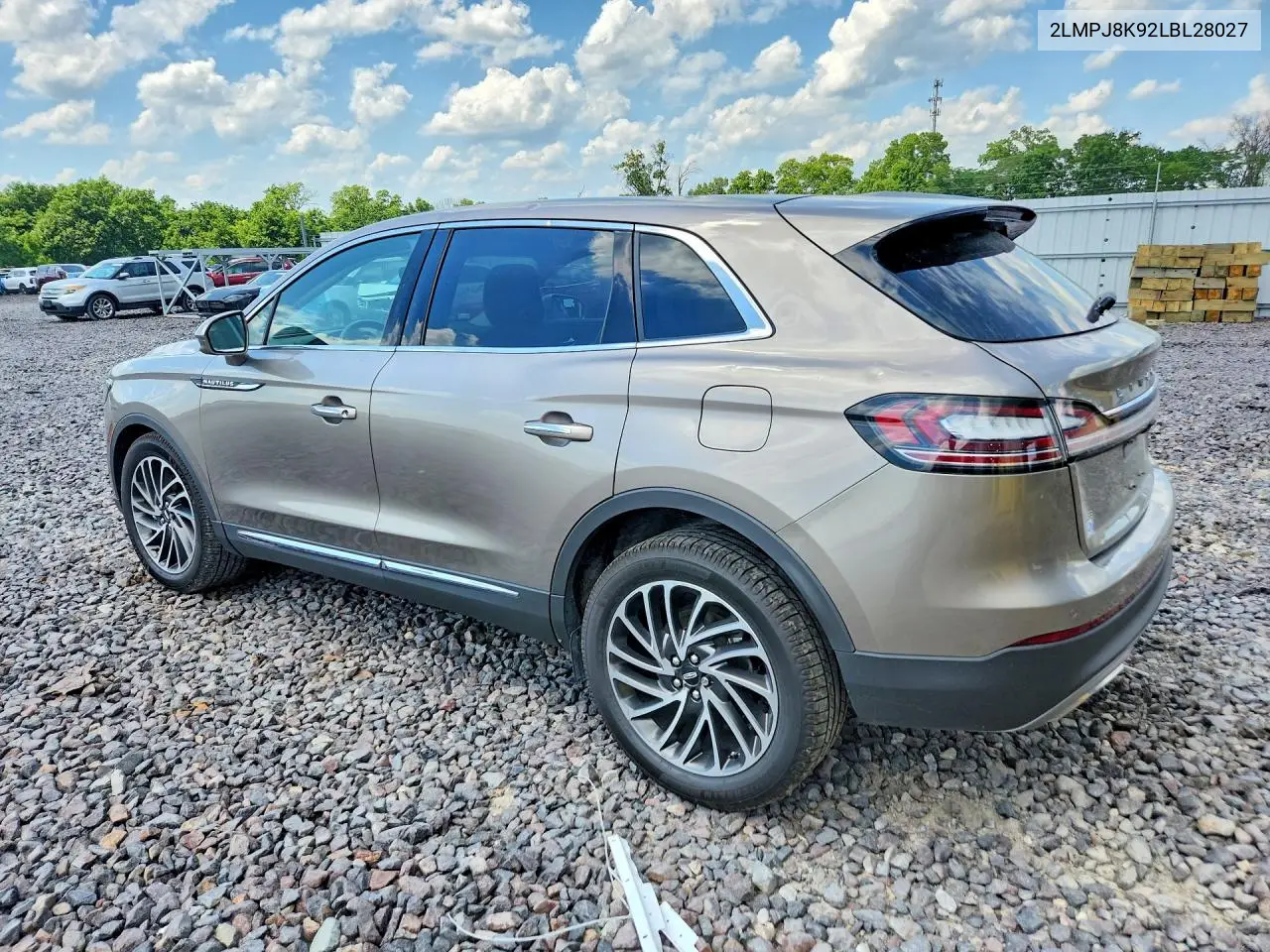 2020 Lincoln Nautilus Reserve VIN: 2LMPJ8K92LBL28027 Lot: 54877896
