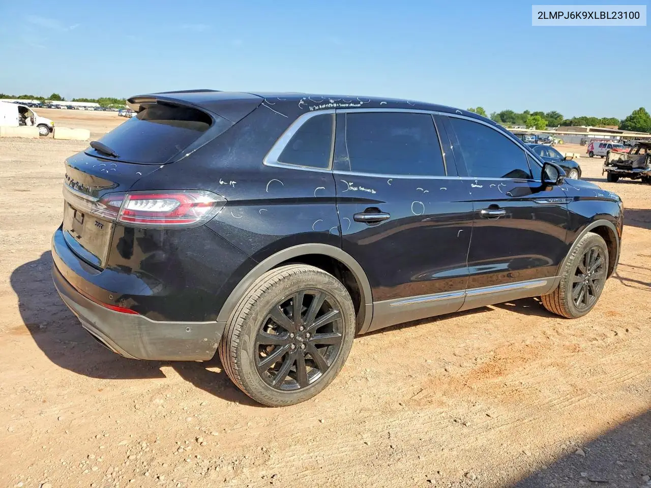 2020 Lincoln Nautilus Reserve VIN: 2LMPJ6K9XLBL23100 Lot: 55190526