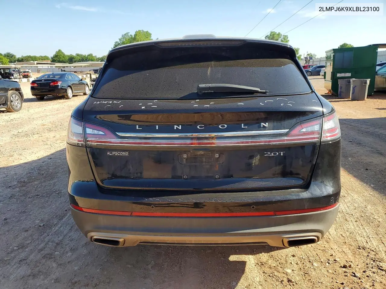 2020 Lincoln Nautilus Reserve VIN: 2LMPJ6K9XLBL23100 Lot: 55190526