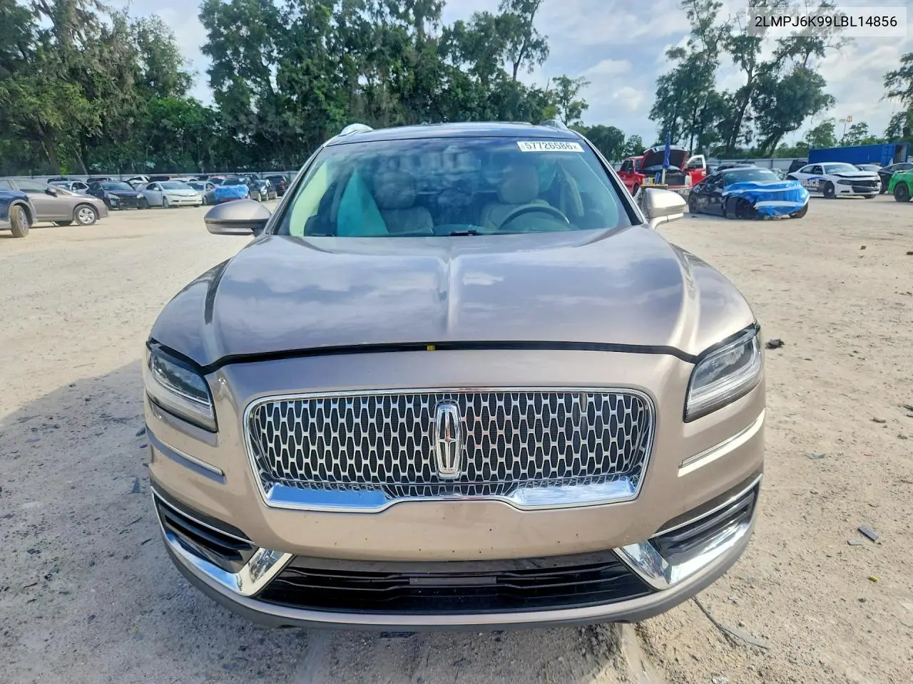 2020 Lincoln Nautilus Reserve VIN: 2LMPJ6K99LBL14856 Lot: 57726586