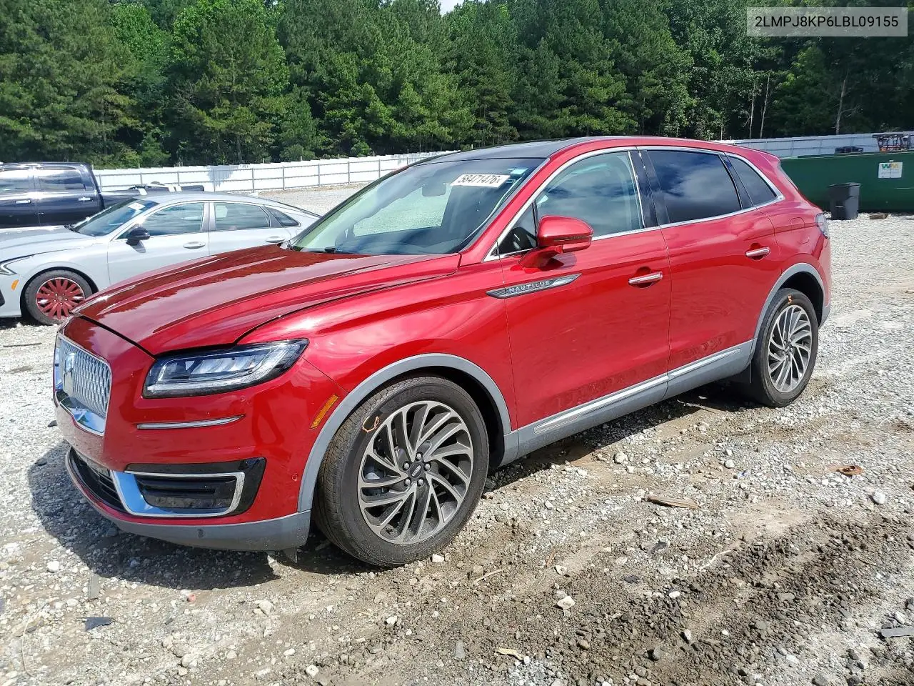 2020 Lincoln Nautilus Reserve VIN: 2LMPJ8KP6LBL09155 Lot: 58471476
