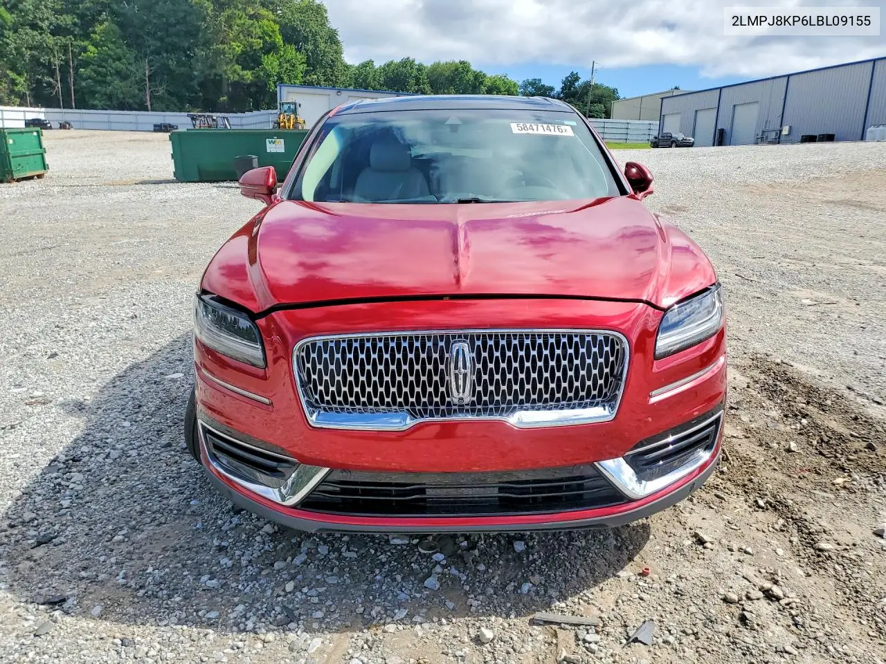2020 Lincoln Nautilus Reserve VIN: 2LMPJ8KP6LBL09155 Lot: 58471476