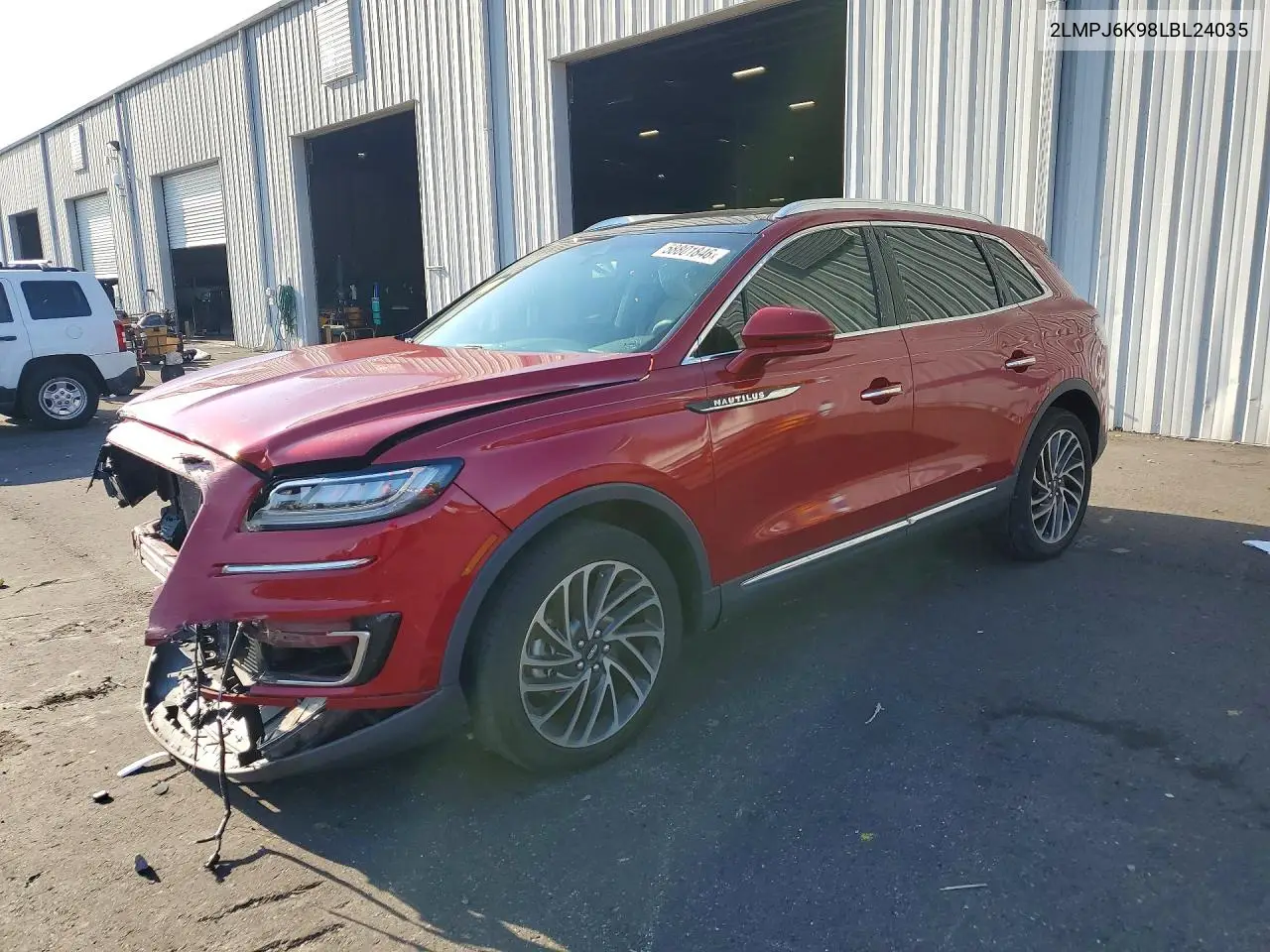 2020 Lincoln Nautilus Reserve VIN: 2LMPJ6K98LBL24035 Lot: 58801846
