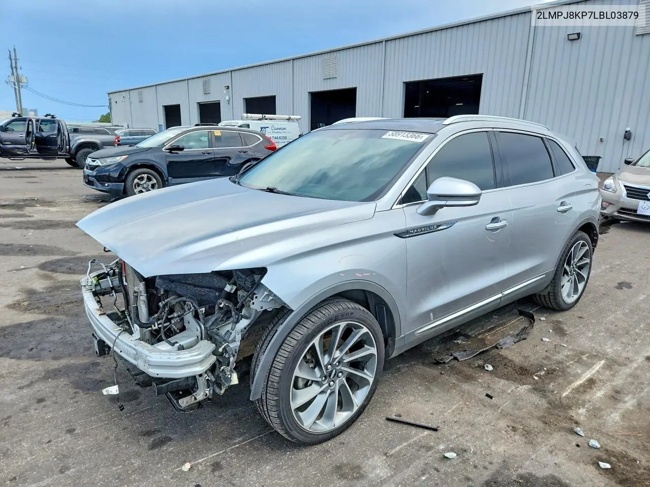 2020 Lincoln Nautilus Reserve VIN: 2LMPJ8KP7LBL03879 Lot: 58913366