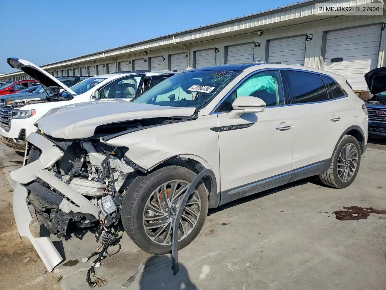 2020 Lincoln Nautilus Reserve VIN: 2LMPJ8K92LBL27900 Lot: 59286486