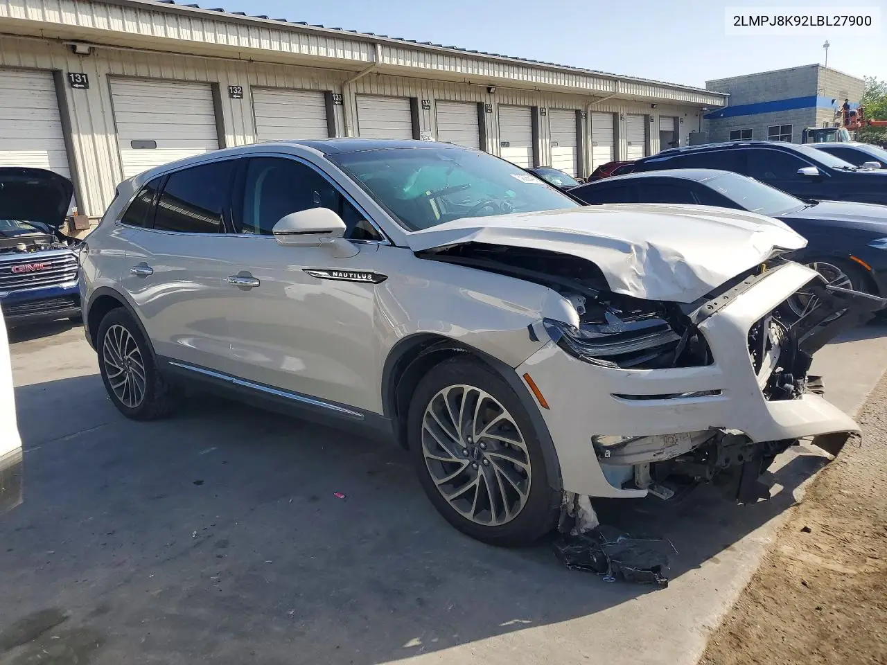 2020 Lincoln Nautilus Reserve VIN: 2LMPJ8K92LBL27900 Lot: 59286486