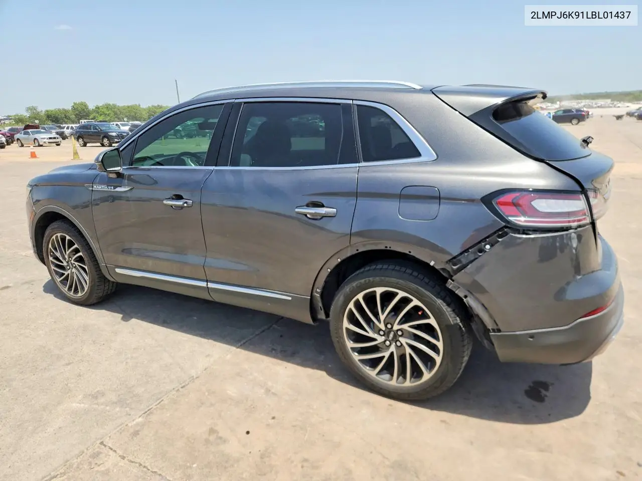 2020 Lincoln Nautilus Reserve VIN: 2LMPJ6K91LBL01437 Lot: 59317986