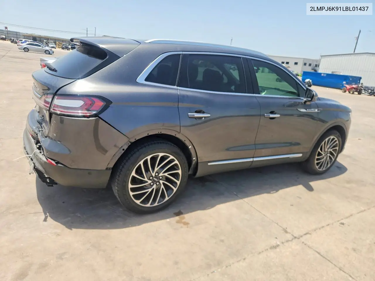 2020 Lincoln Nautilus Reserve VIN: 2LMPJ6K91LBL01437 Lot: 59317986