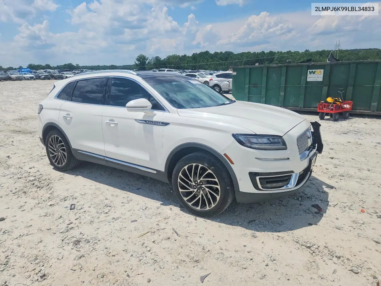 2020 Lincoln Nautilus Reserve VIN: 2LMPJ6K99LBL34833 Lot: 59818556