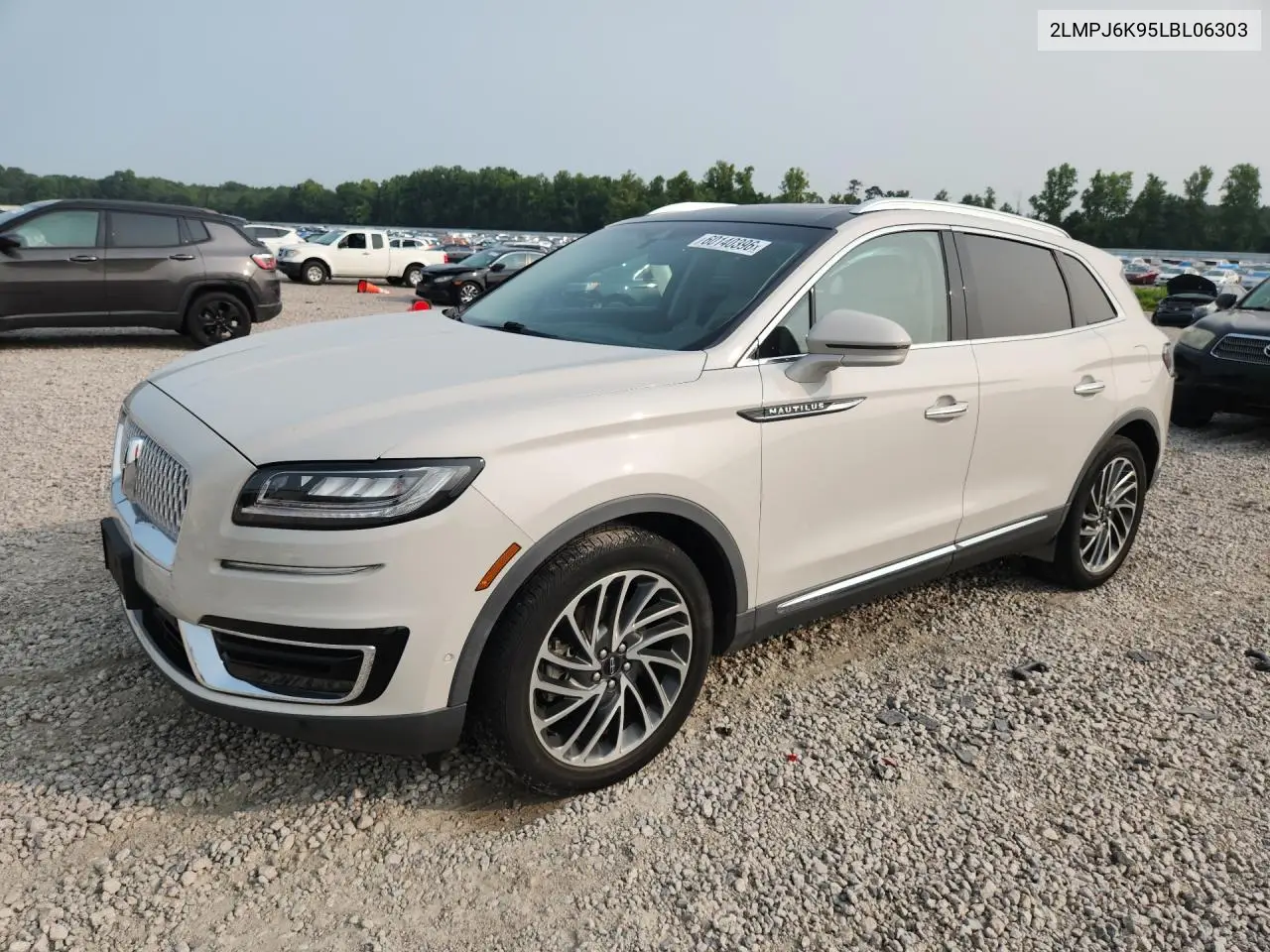 2020 Lincoln Nautilus Reserve VIN: 2LMPJ6K95LBL06303 Lot: 60140396