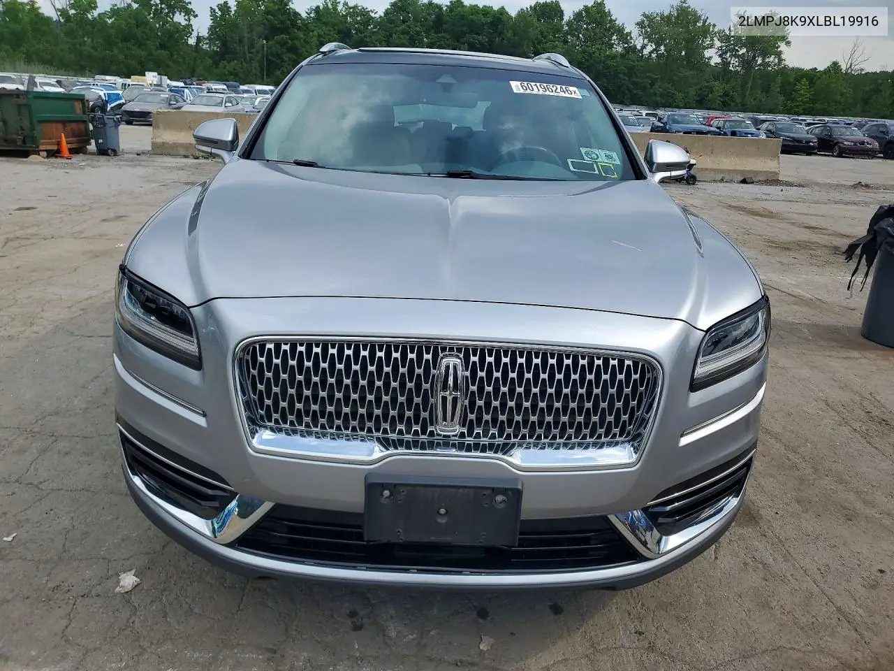 2020 Lincoln Nautilus Reserve VIN: 2LMPJ8K9XLBL19916 Lot: 60196246
