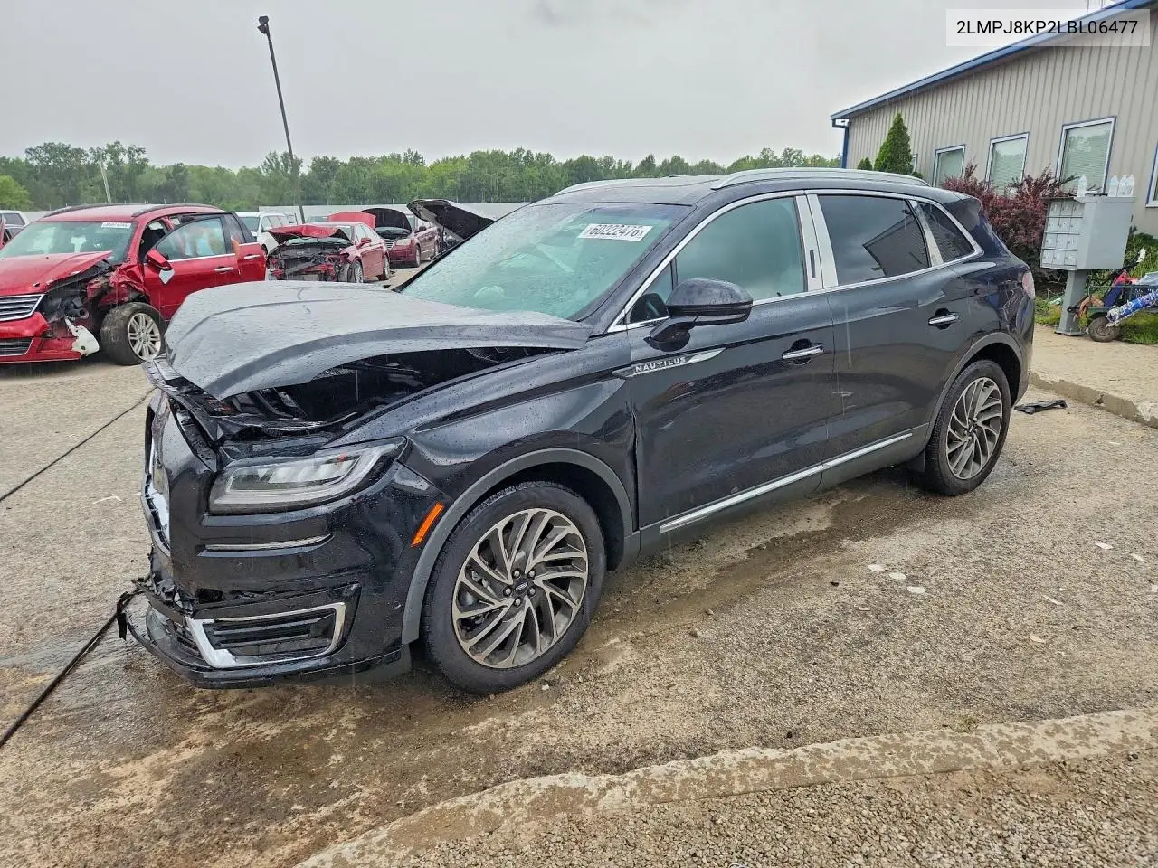 2020 Lincoln Nautilus Reserve VIN: 2LMPJ8KP2LBL06477 Lot: 60222476