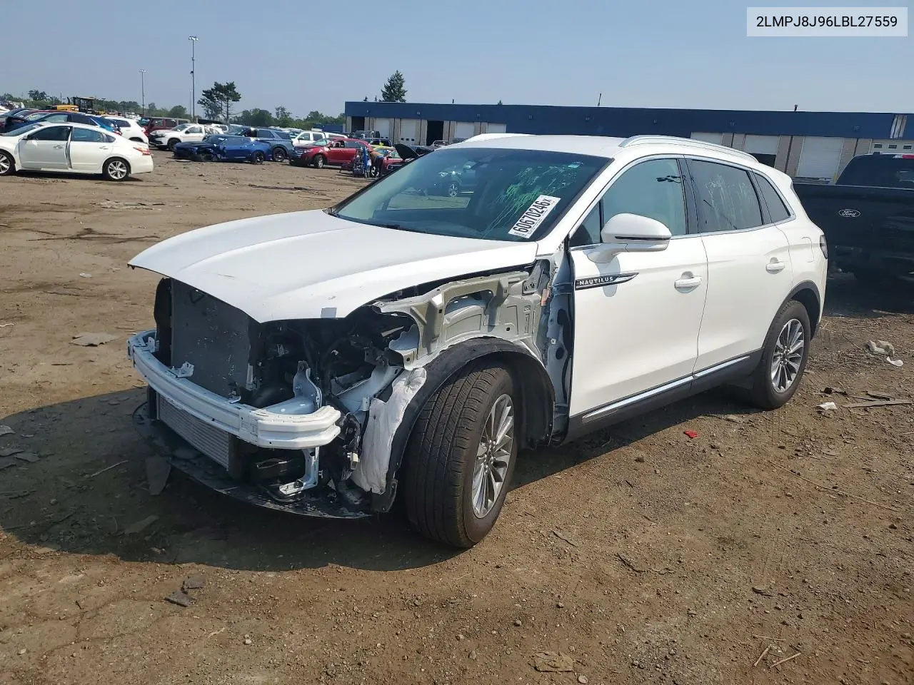 2020 Lincoln Nautilus VIN: 2LMPJ8J96LBL27559 Lot: 60670246