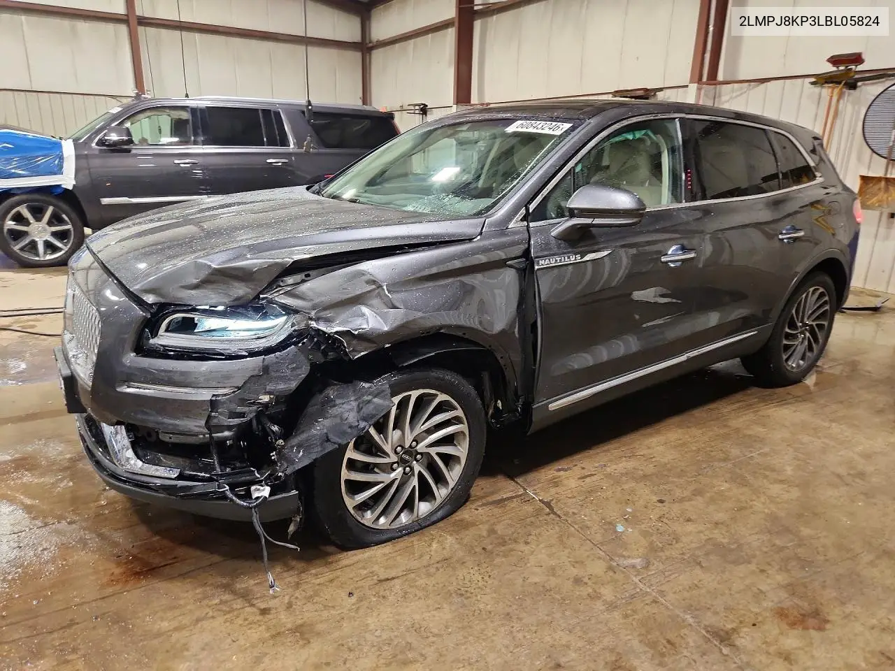 2020 Lincoln Nautilus Reserve VIN: 2LMPJ8KP3LBL05824 Lot: 60843246