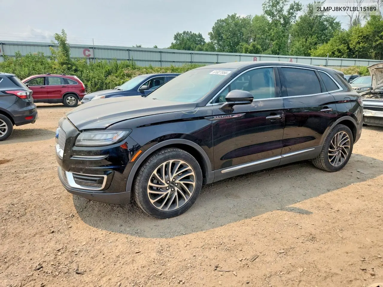 2020 Lincoln Nautilus Reserve VIN: 2LMPJ8K97LBL15189 Lot: 61027956