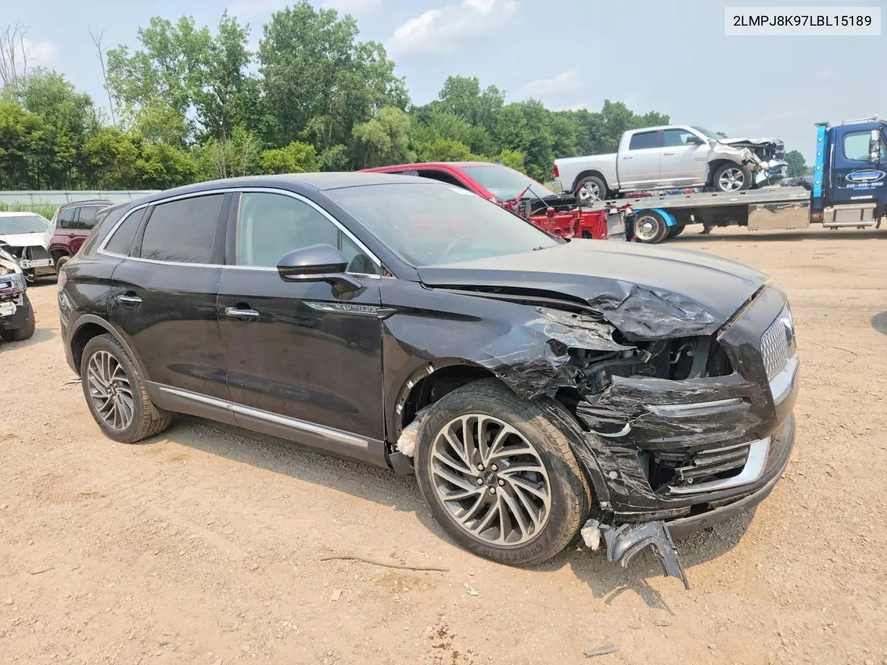 2020 Lincoln Nautilus Reserve VIN: 2LMPJ8K97LBL15189 Lot: 61027956