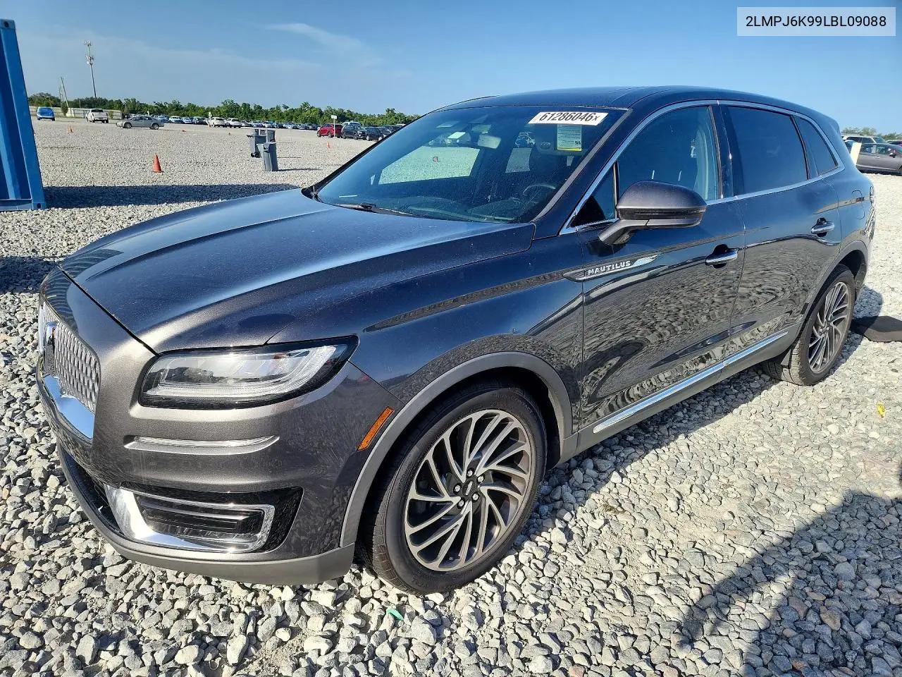 2020 Lincoln Nautilus Reserve VIN: 2LMPJ6K99LBL09088 Lot: 61286046