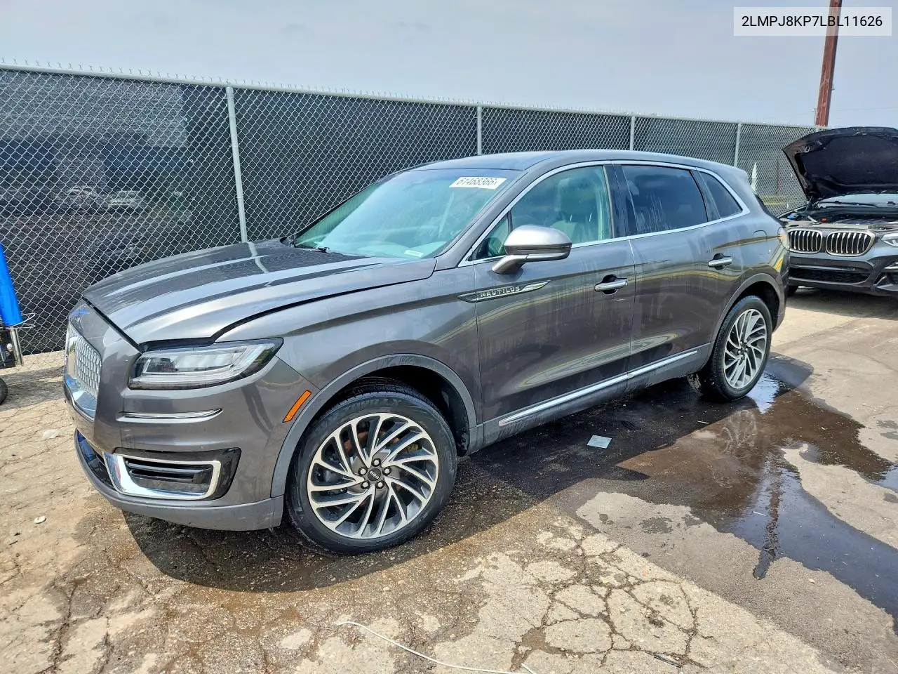 2020 Lincoln Nautilus Reserve VIN: 2LMPJ8KP7LBL11626 Lot: 61468366