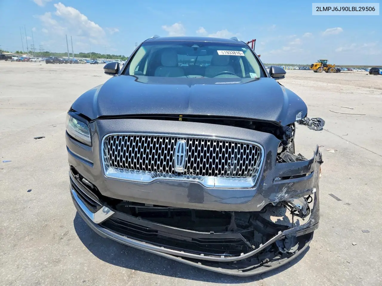 2020 Lincoln Nautilus VIN: 2LMPJ6J90LBL29506 Lot: 61933816