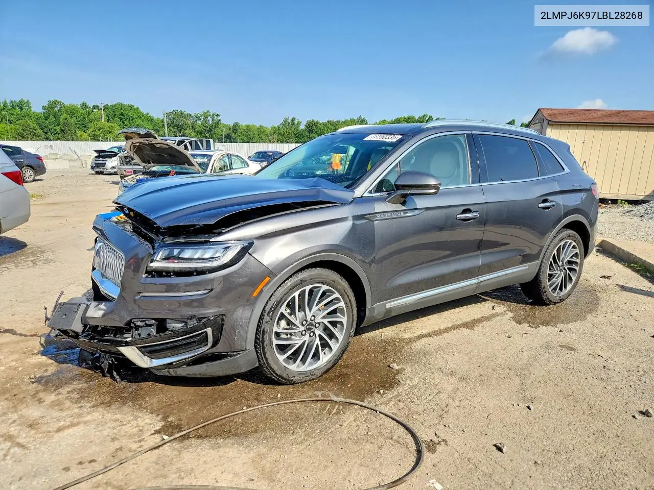2020 Lincoln Nautilus Reserve VIN: 2LMPJ6K97LBL28268 Lot: 77250335