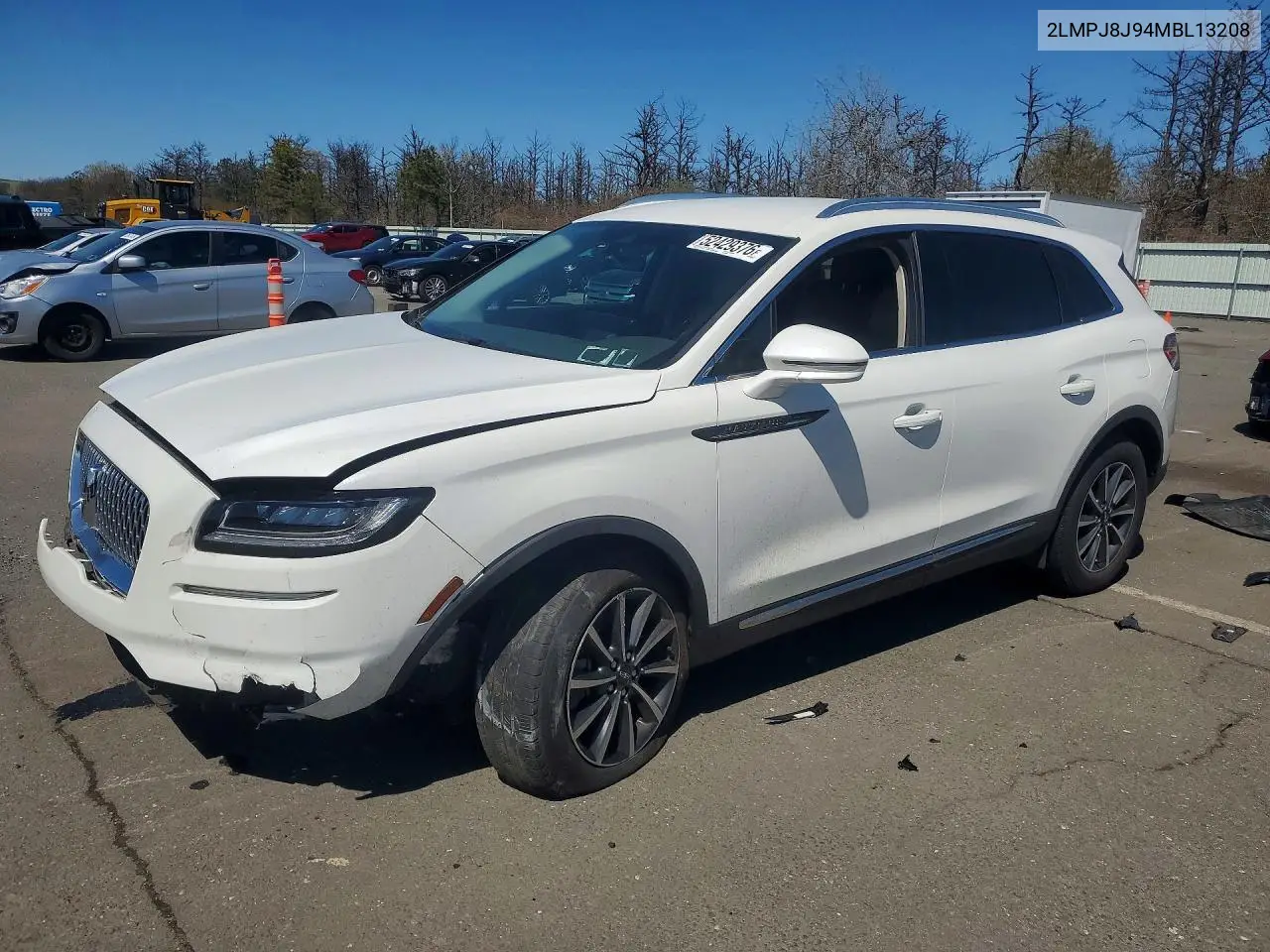 2021 Lincoln Nautilus VIN: 2LMPJ8J94MBL13208 Lot: 52429376