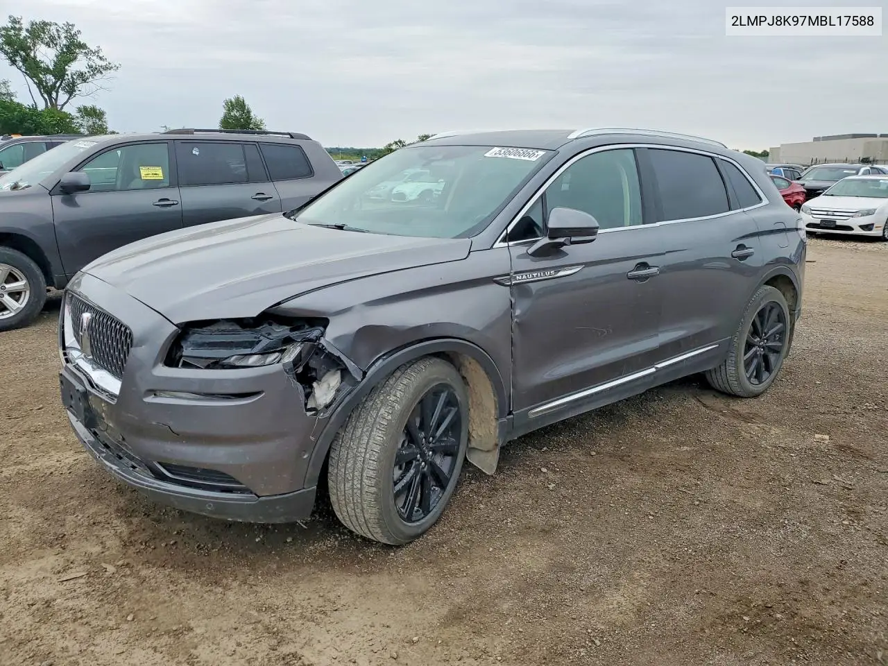 2021 Lincoln Nautilus Reserve VIN: 2LMPJ8K97MBL17588 Lot: 53606866