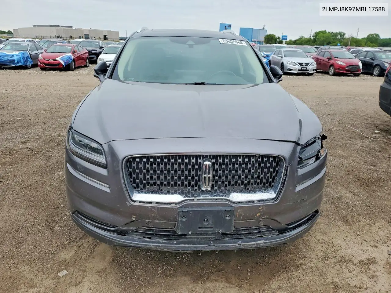 2021 Lincoln Nautilus Reserve VIN: 2LMPJ8K97MBL17588 Lot: 53606866