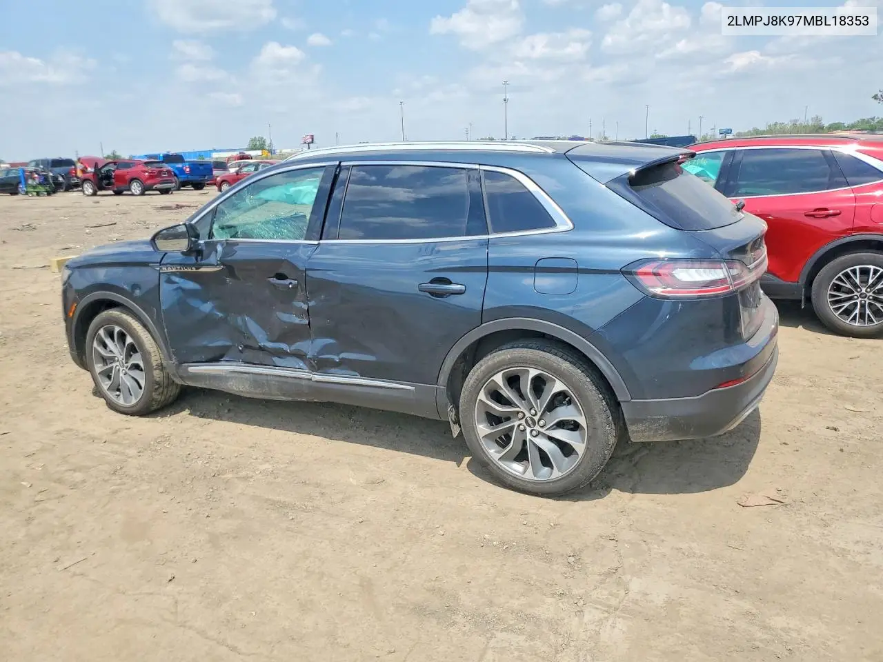 2021 Lincoln Nautilus Reserve VIN: 2LMPJ8K97MBL18353 Lot: 55873616
