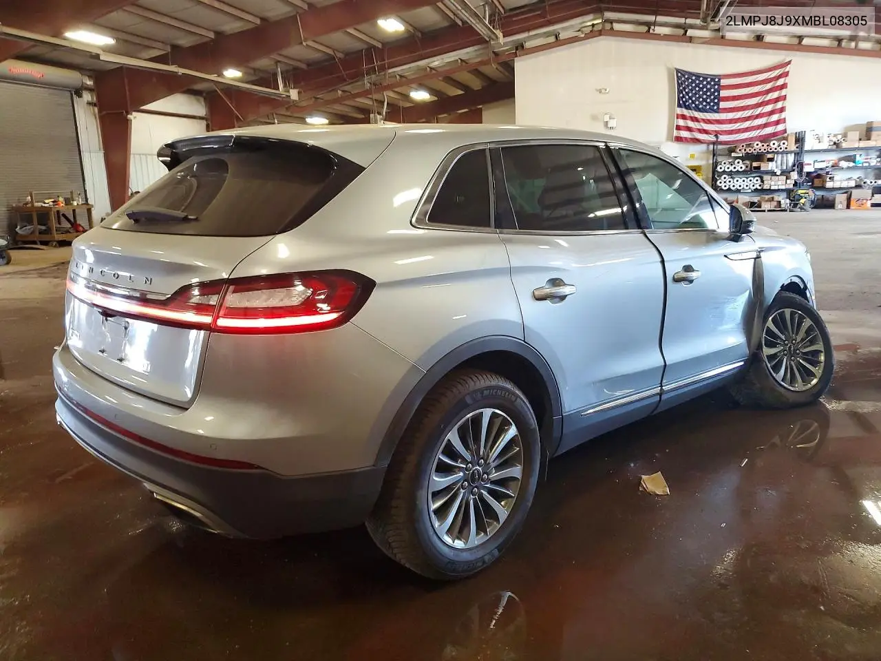 2021 Lincoln Nautilus VIN: 2LMPJ8J9XMBL08305 Lot: 56129716